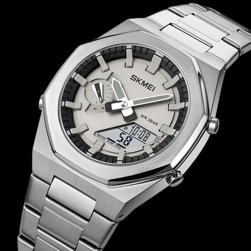 SKMEI OCTAGONAL PLATEADO #SKME0005