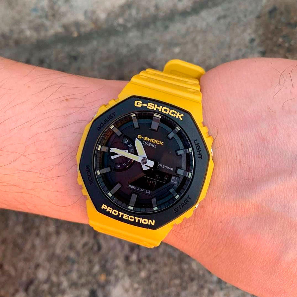 CASIO ALTERNATIVO G SHOCK OAK 2100 AMARILLO #CASA0009