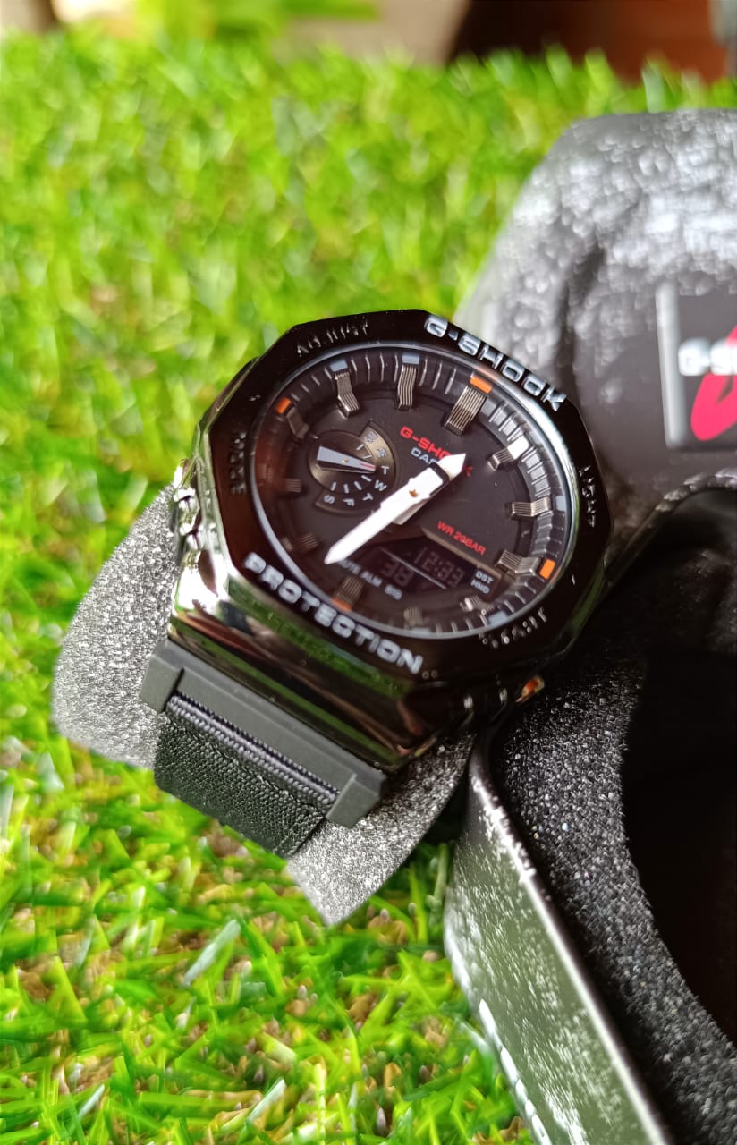 CASIO ALTERNATIVO G SHOCK OAK METAL NEGRO #CASA0025