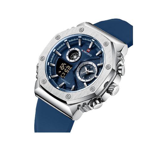 NAVIFORCE AZUL ESFERA PLATEADA #NAVI0007