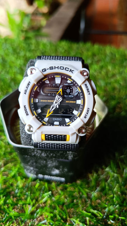 CASIO ALTERNATIVO GA900 GRIS/BLANCO  #CASA0026