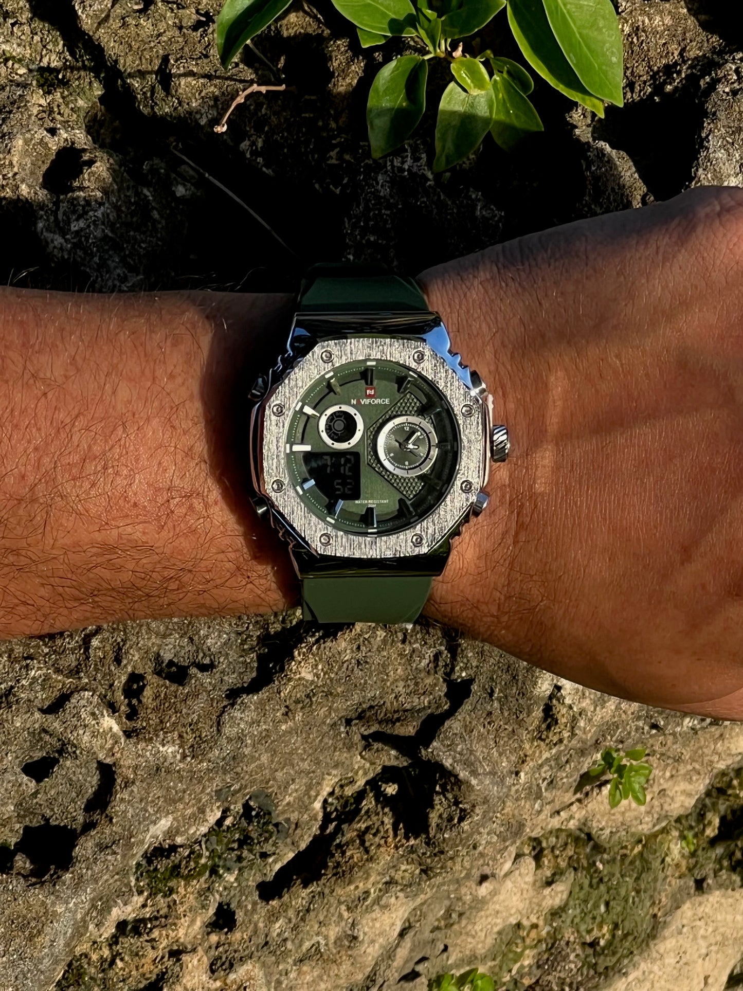 NAVIFORCE VERDE ESFERA PLATEADA #NAVI0010