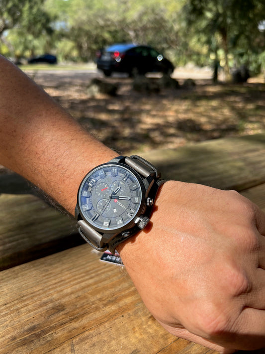 CURREN CABALLERO CUERO NEGRO #CURR0007