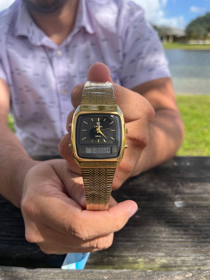 RELOJ  CABALLERO DORADO #LIEB0001