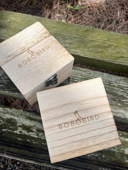 WOODEN CABALERO NEGRO Y DORADO ACERO INOXIDABLE/ MADERA  #BB0020