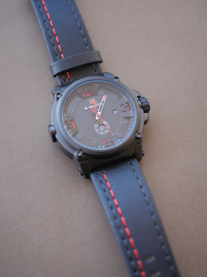 NAVIFORCE CABALLERO NEGRO/ROJO  #NAVI0013