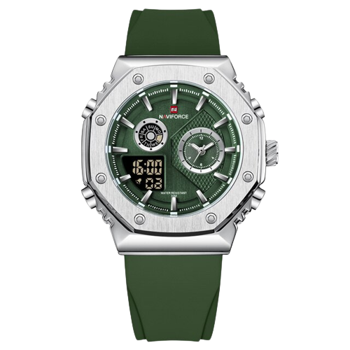 NAVIFORCE VERDE ESFERA PLATEADA #NAV0010