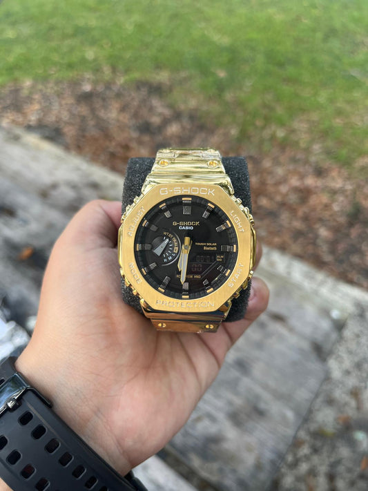 CASIO ALTERNATIVO G-SHOCK OAK  STEEL DORADO #CASA0008