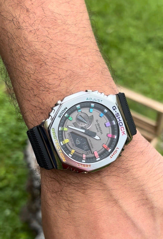 CASIO ALTERNATIVO G-SHOCK   GA2100 RAINBOW 🌈 #CASA0014
