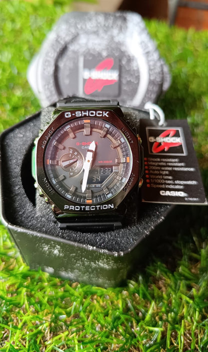 CASIO ALTERNATIVO G SHOCK OAK METAL NEGRO  #CASA0025