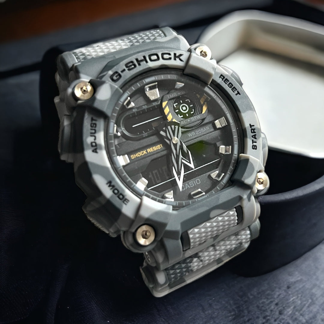 CASIO ALTERNATIVO G SHOCK  GRIS CAMUFLAJE #CASA0006