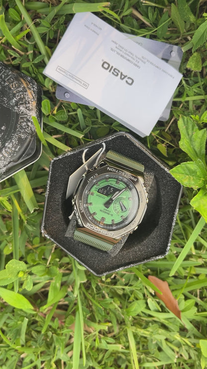 CASIO ALTERNATIVO VERDE OAK 2100 #CASA0020